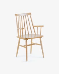 Tressia chair natural with armrests