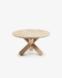 Wooden Lotus coffe table Ø 65 cm