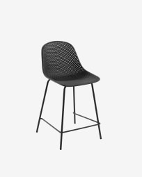 Quinby outdoor stool in grey, height 65 cm