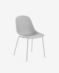 Quinby outdoor dining chair in white
