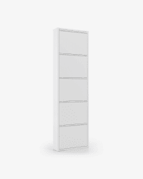 Παπουτσοθήκη Ode 50 x 168,5 εκ, 5 λευκές πόρτες