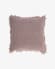 Κάλυμμα μαξιλαριού Shallow, 100% βαμβάκι, ροζ κρόσσια 45x45εκ