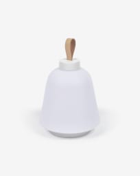 Udiya table lamp in polythene and metal white with white finish