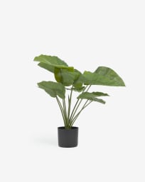 Artificial Alocasia Odora with black plantpot 57 cm