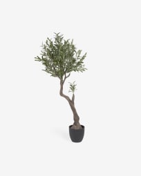 Τεχνητό Olive Tree με μαύρη γλάστρα 140 εκ