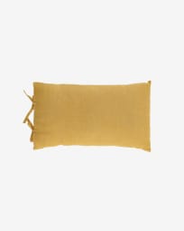 Κάλυμμα μαξιλαριού Tazu, 100% λινό, 30 x 50 εκ, μπουσταρδί