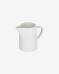 Pierina porcelain milk jug in white