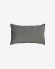 Κάλυμμα μαξιλαριού Elea 100% λινό, σκούρο γκρι, 30 x 50 εκ