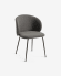 Καρέκλα Minna, σκούρο γκρι