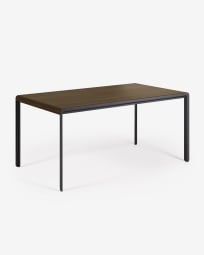 Τραπέζι Nadyria 160 (200) x 90 εκ, φινίρισμα καρυδιάς