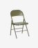 Πτυσσόμενη μεταλλική καρέκλα Aidana, σκούρο πράσινο
