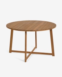 Dafne round garden table in solid acacia, Ø 120 cm FSC 100%