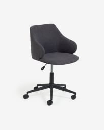 Καρέκλα γραφείου Einara, σκούρο γκρι