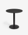 Τραπέζι εξωτερικού χώρου Tiaret, στρογγυλό, μαύρο με μεταλλική μαύρη βάση, Ø68εκ