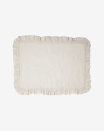 Grey Juniana cotton and linen 2-individual placemat set