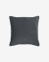 Κάλυμμα μαξιλαριού Alcara. μαύρο με γκρι ρέλι, 45 x 45 εκ