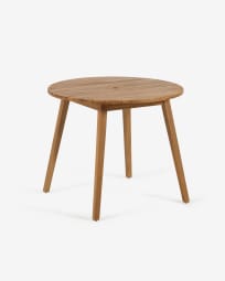 Στρογγυλό τραπέζι εξωτερικού χώρου Vilma, μασίφ ξύλο ακακίας, 100% FSC, Ø 90 εκ