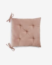 Μαξιλάρι καρέκλας Suyai, 100% βαμβάκι, ροζ, 45x45εκ
