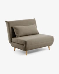 Καναπές-κρεβάτι Susan, καφέ 107x91(192)εκ