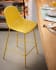 Quinby outdoor stool in yellow, height 65 cm