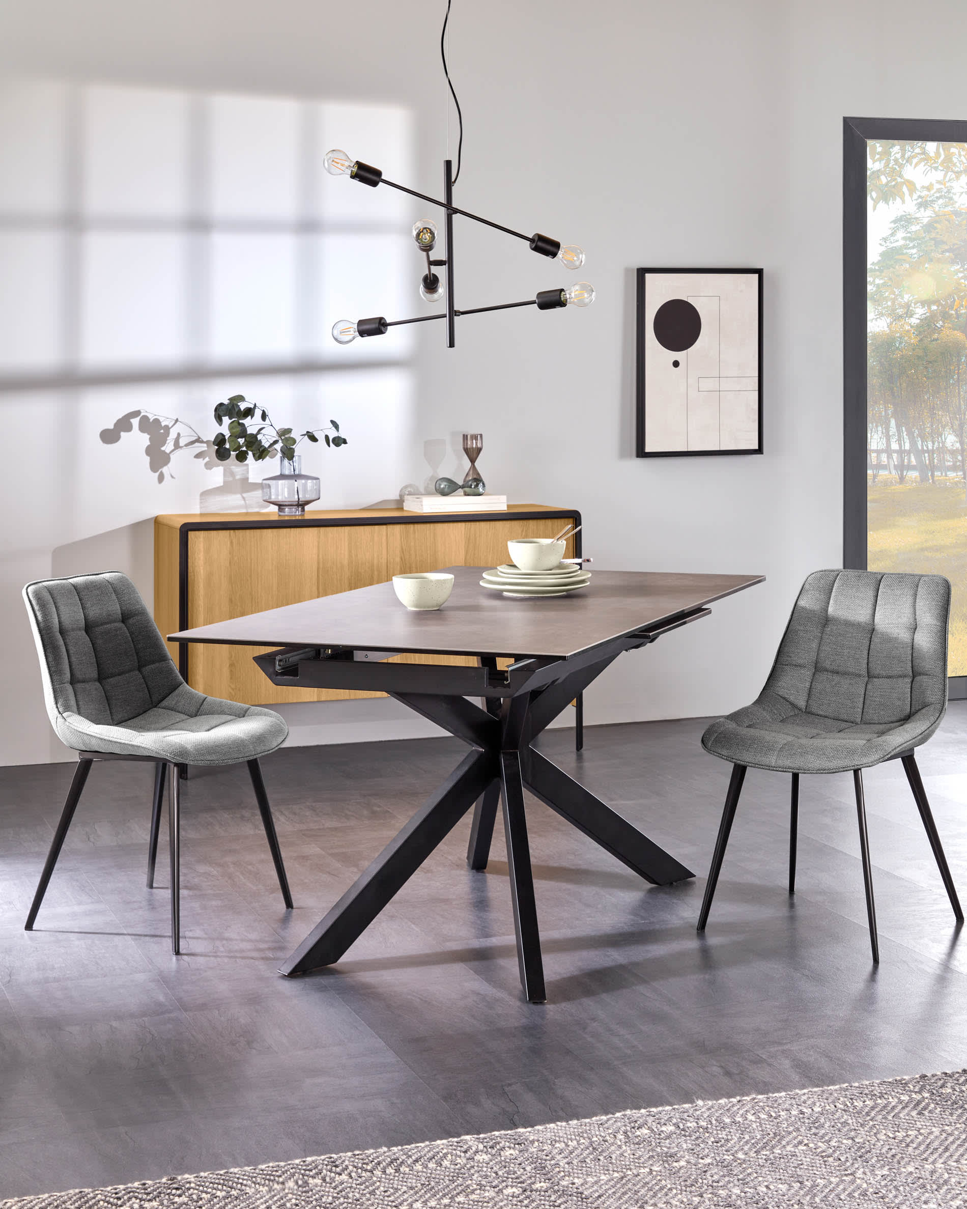 Cojín de silla Sania beige rectangular 48 x 46 cm de tela acrílica desenfundable para uso interior y exterior Kave Home 