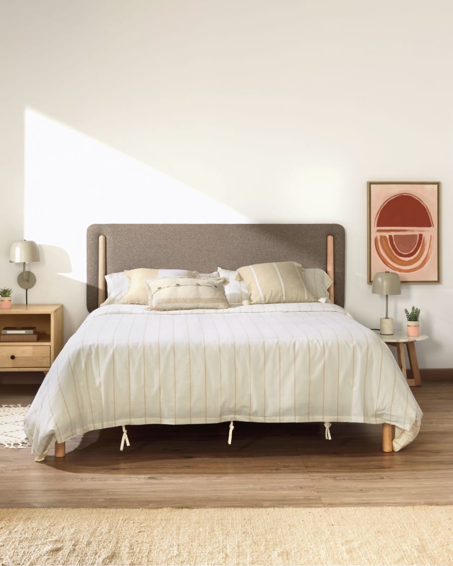 complemento fantasma apasionado Cama Shayndel de madera maciza de caucho para colchón de 160 x 200 cm |  Kave Home
