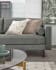 Debra 2 seater sofa in grey velvet, 182 cm