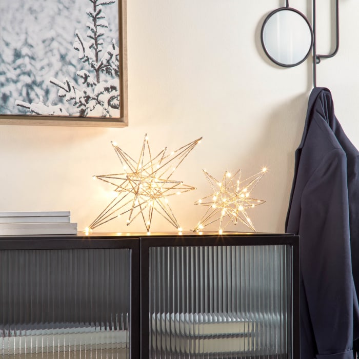 Étoile lumineuse grande Nicoletta doré | Kave Home®