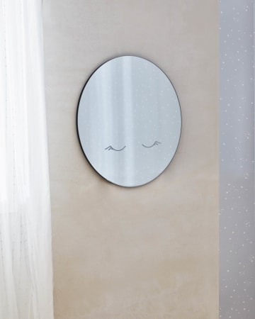 Espejo de pared redondo Ludmila luna Ø 50 cm