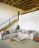 Blok 4 seater corner sofa in beige, 290 x 290 cm