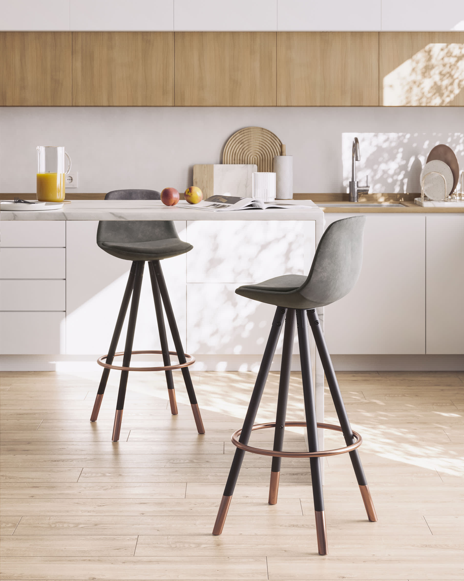 Bar stools dark discount grey