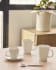 Manami ceramic cup and saucer in white