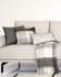 Catarina white and grey check cushion cover 45 x 45 cm