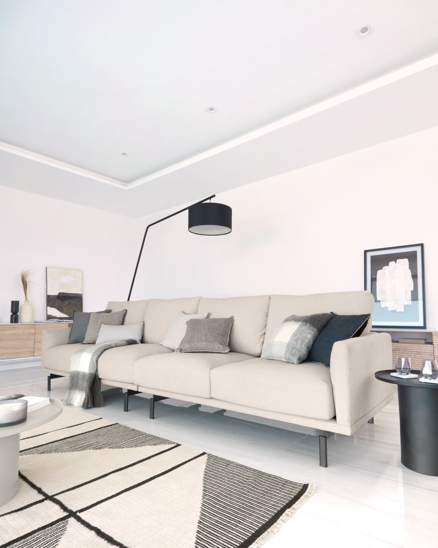 | cm 334 beige Sofa 4-Sitzer Galene Home® Kave