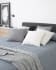 Dyla headboard with removable cover in graphite, for 160 cm beds