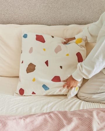 Nerta 100% cotton multi-coloured cushion cover 45 x 45 cm