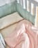 Gaitana duvet cover, sheet & pillowcase set in pink GOTS-certified cotton 70 x 140 cm