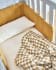 Indalina duvet cover, sheet & pillowcase set in gingham GOTS-certified cotton 60 x 120 cm
