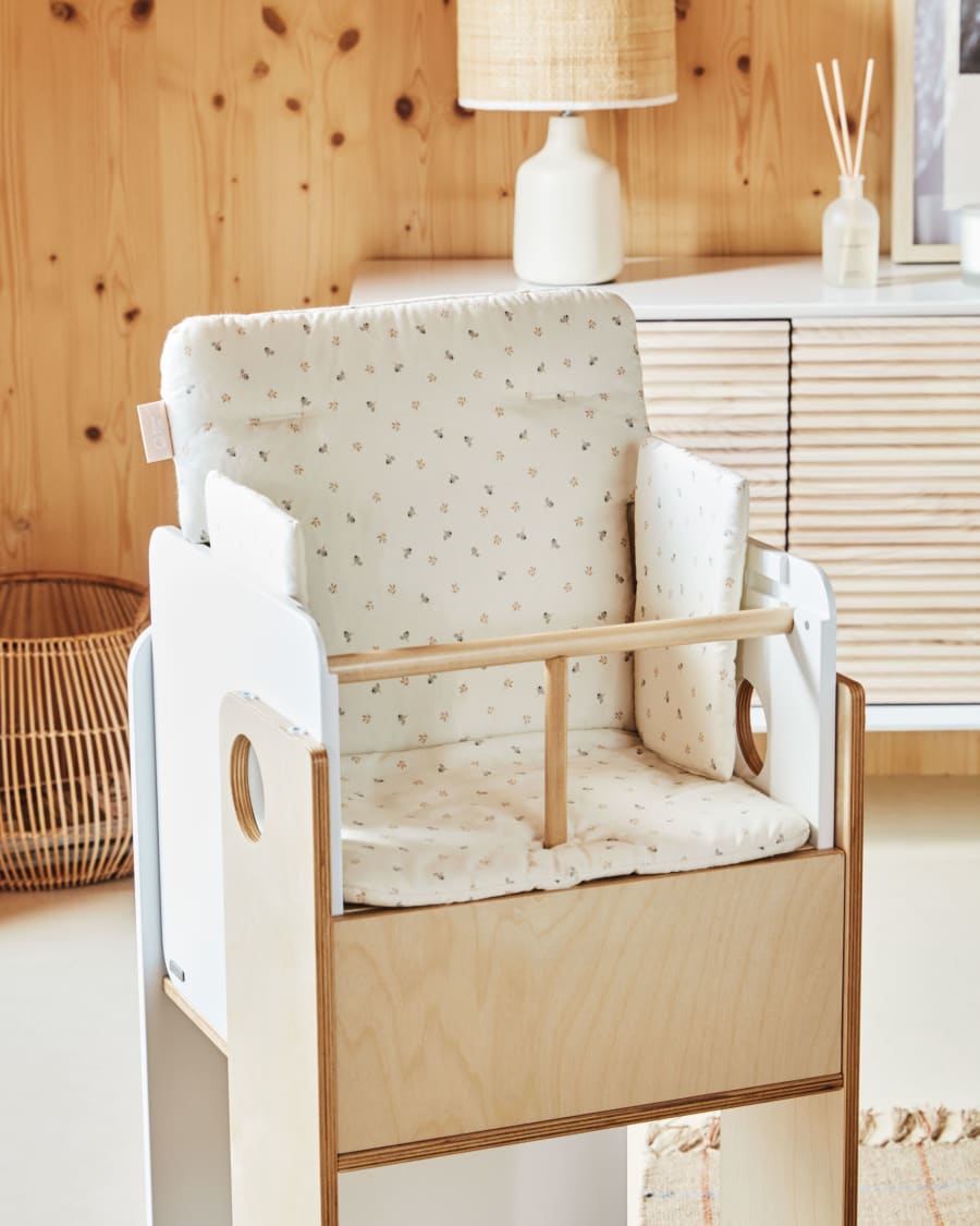Chaise haute poupon en bois FSC® blanc - Vertbaudet  Chaise haute poupon, Chaise  haute, Chaise haute bois