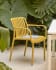 Isabellini outdoor chair in yellow