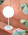 Outdoor Dinesh table lamp in white steel