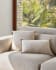 Achebe cotton and linen cushion cover beige 45 x 45 cm