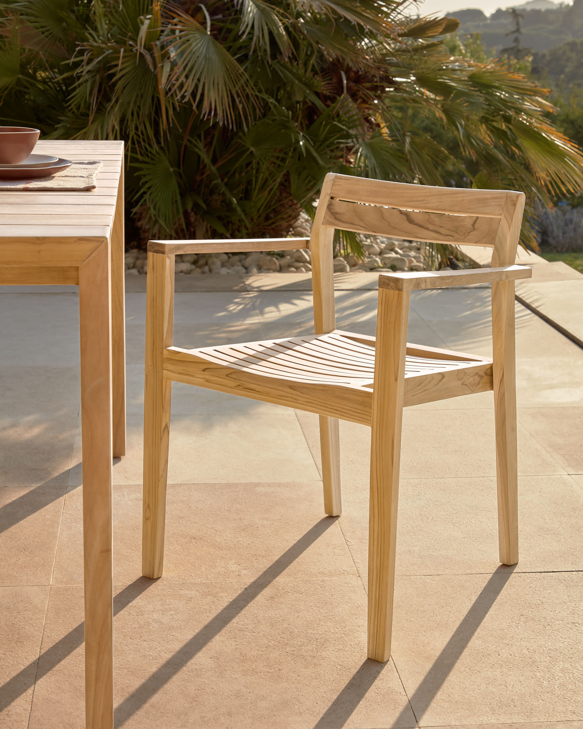 solid teak outdoor chairs