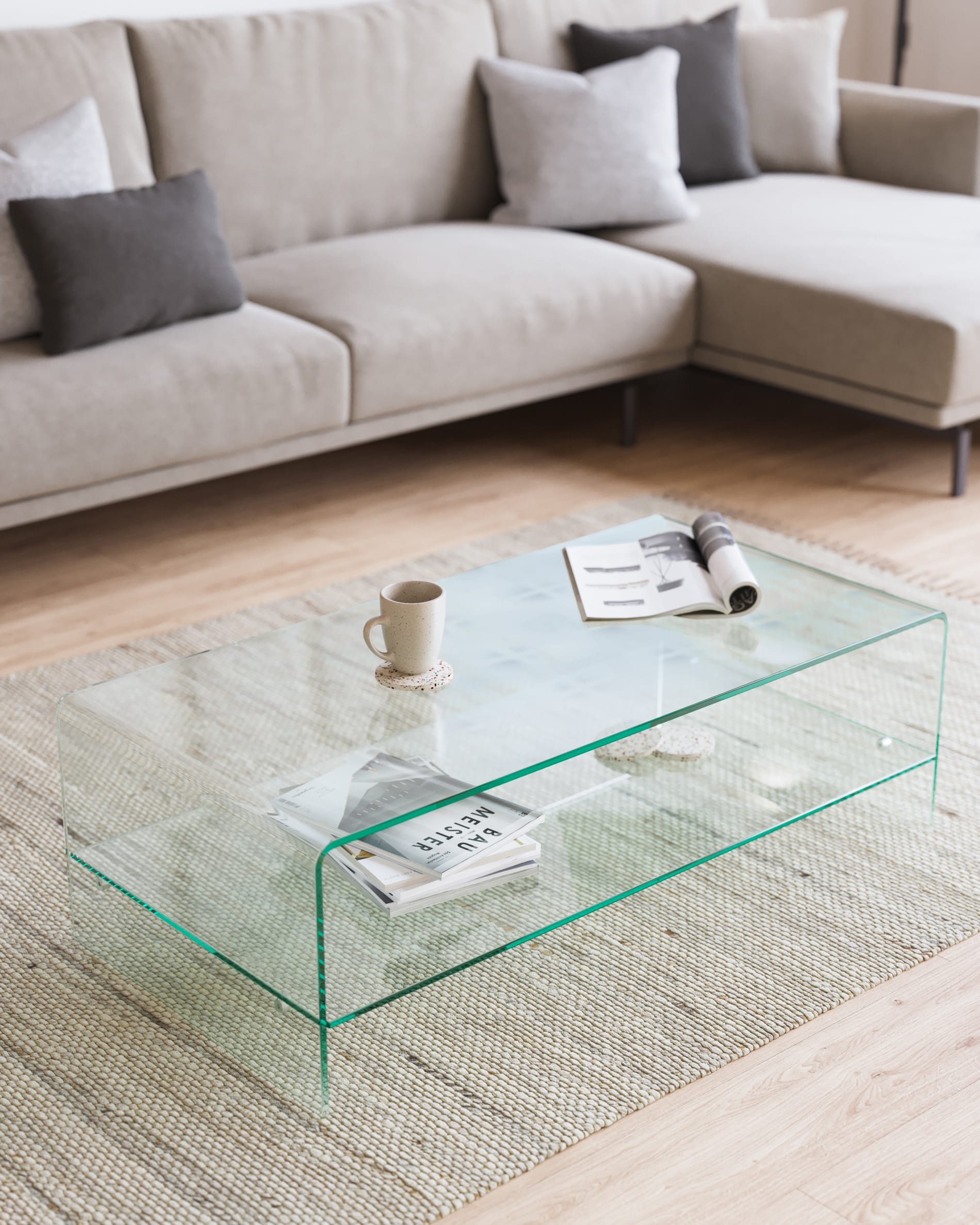 Seral coffee deals table with storage