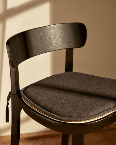 Cushion for Romane chair in dark grey 43 x 43 cm