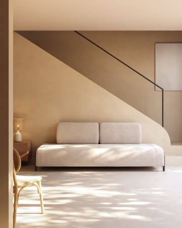 Modulo Compo 3 posti beige 232 cm