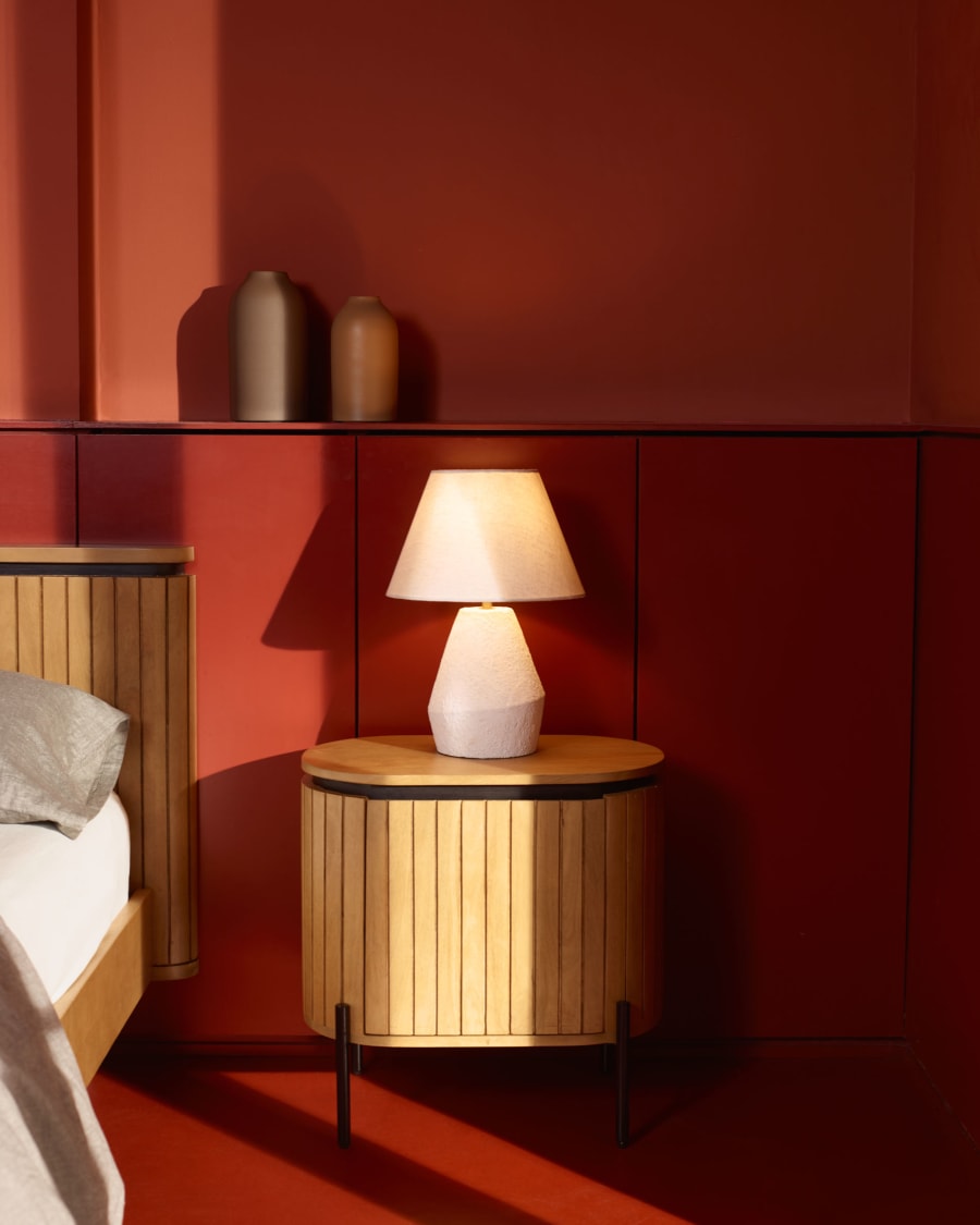 Lampade da terra in legno massello LED soggiorno divano angolo laterale  lampada da terra camera da letto comodino luci decorative da tavolo