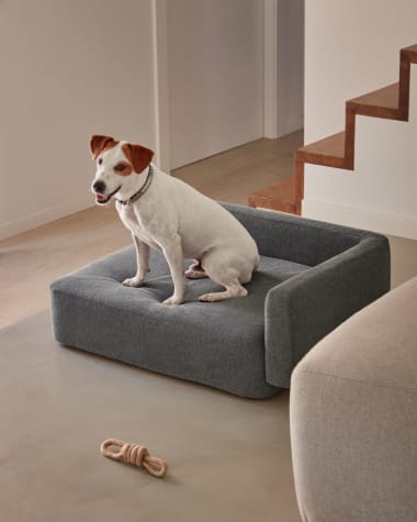 Bowie small bed for pets in dark grey 63 x 80 cm