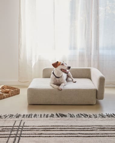 Bowie small bed for pets in beige 63 x 80 cm