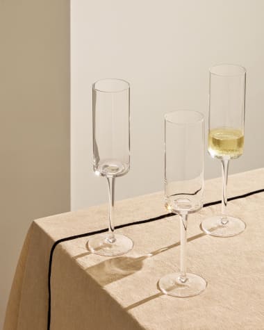 Yua champagneglas transparant 30 cl